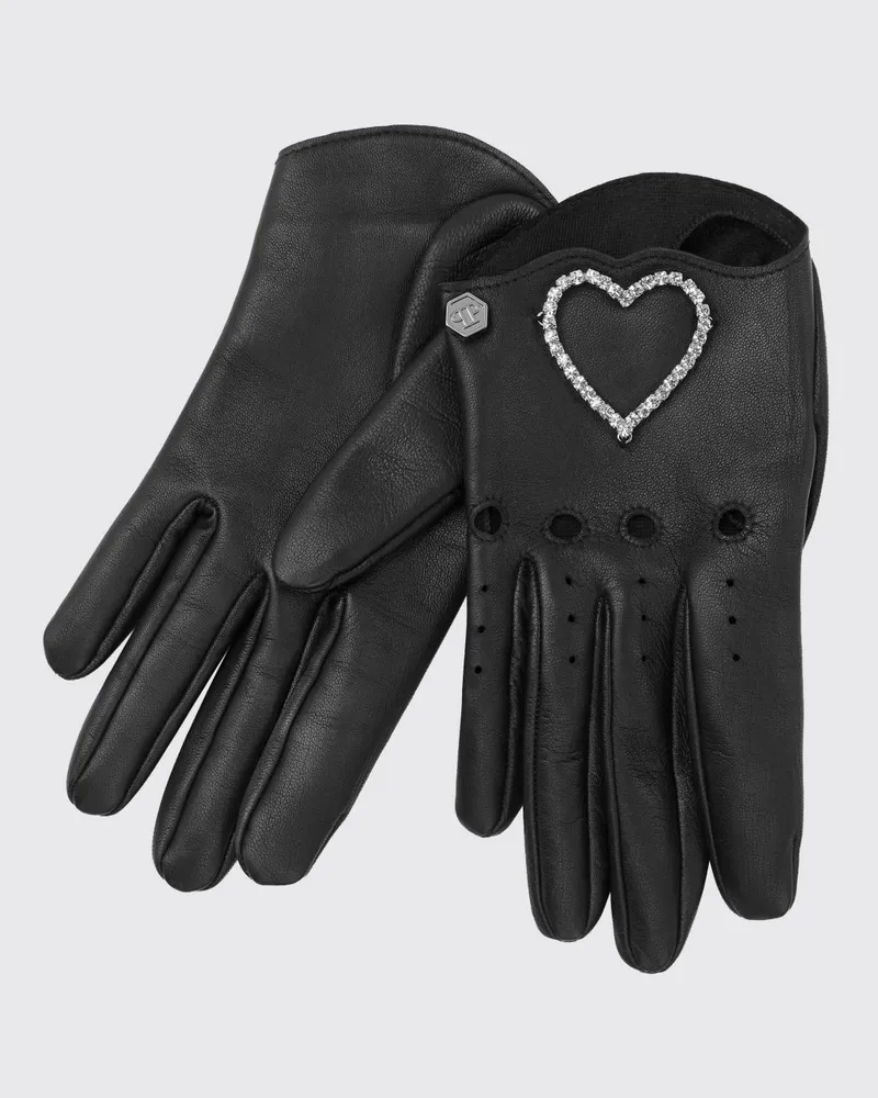 Philipp Plein Handschuhe damen Schwarz