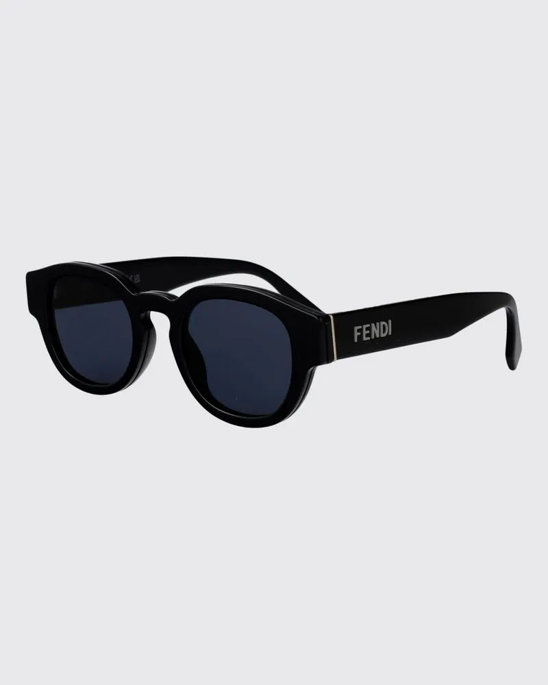 Fendi Sonnenbrille Signature aus Acetat Schwarz