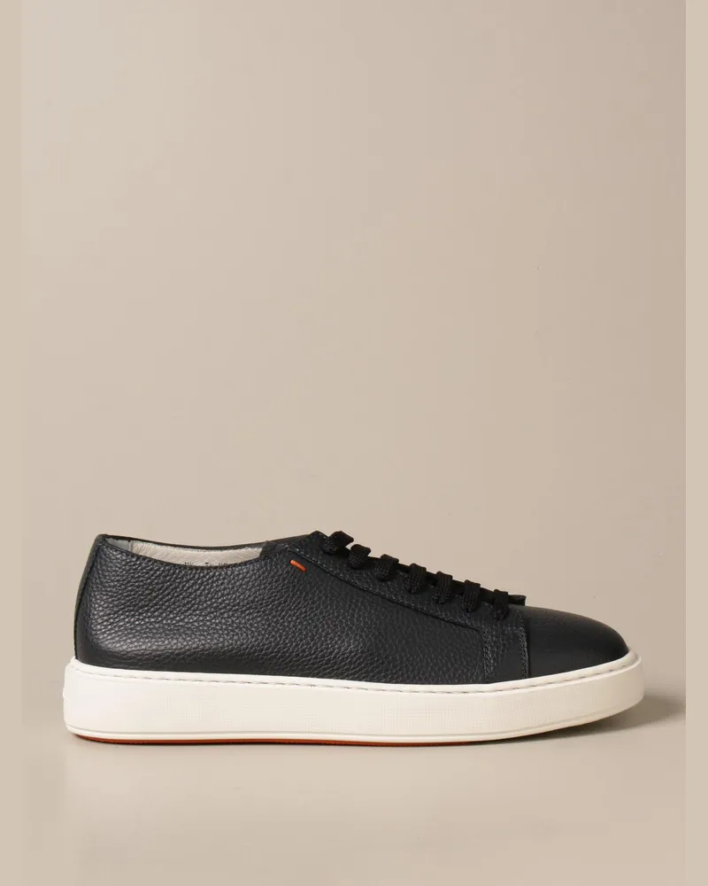 Santoni Herren Sneakers Blau