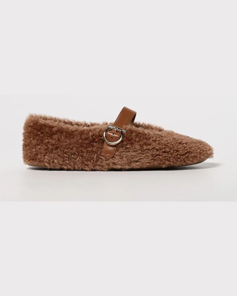 Ferragamo Ballerinas damen Braun