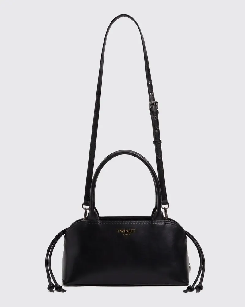 Twin-Set Kunstleder-Tasche Schwarz