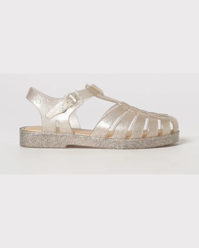Melissa Possession Fischer-Sandalen aus Glitzer-PVC für Jungen mit Riemen Beige