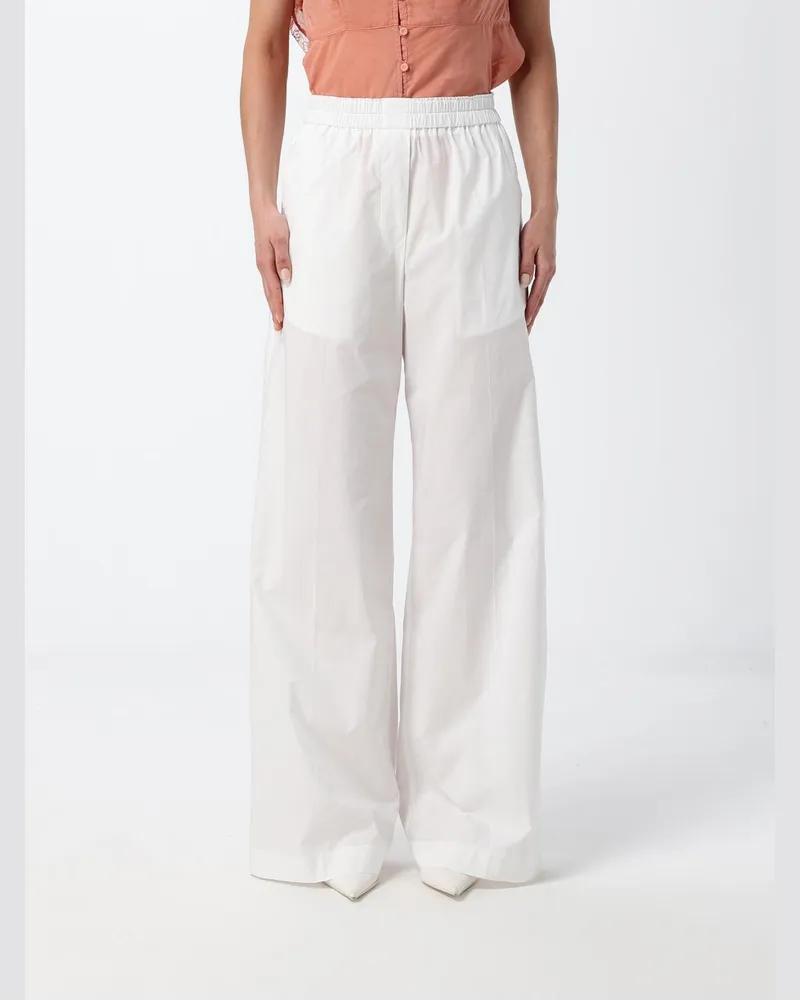 forte_forte Hose damen Weiß