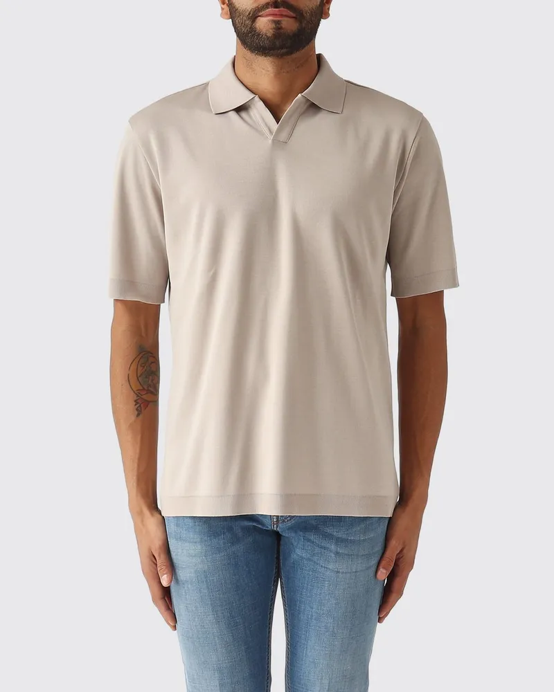 Herno Polo herren Taubengrau