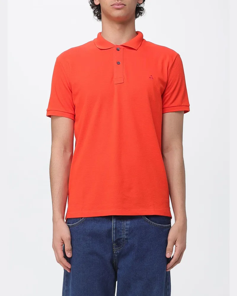 Peuterey Baumwoll-Poloshirt mit Logo Orange