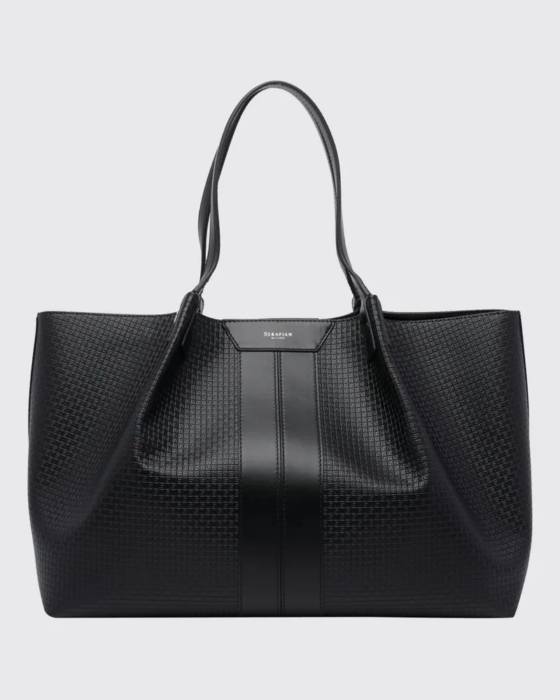 Serapian Schultertasche damen Schwarz