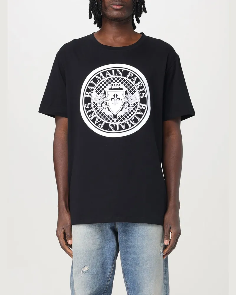 Balmain T-shirt herren Schwarz