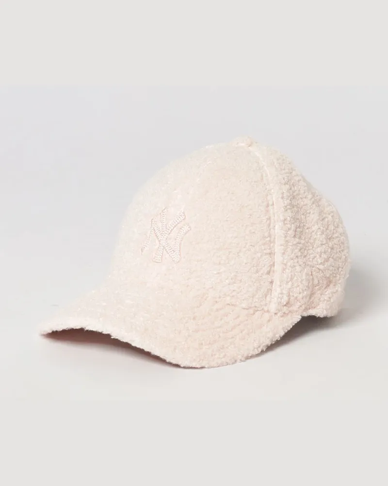 New Era 9Forty NY Yankees Shearling-Baseballkappe für Mädchen mit Logo Puder