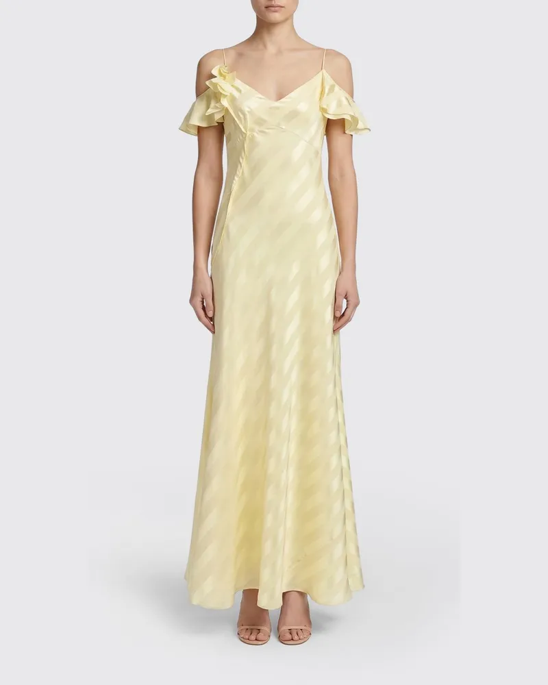 Self-Portrait Kleid damen Gelb