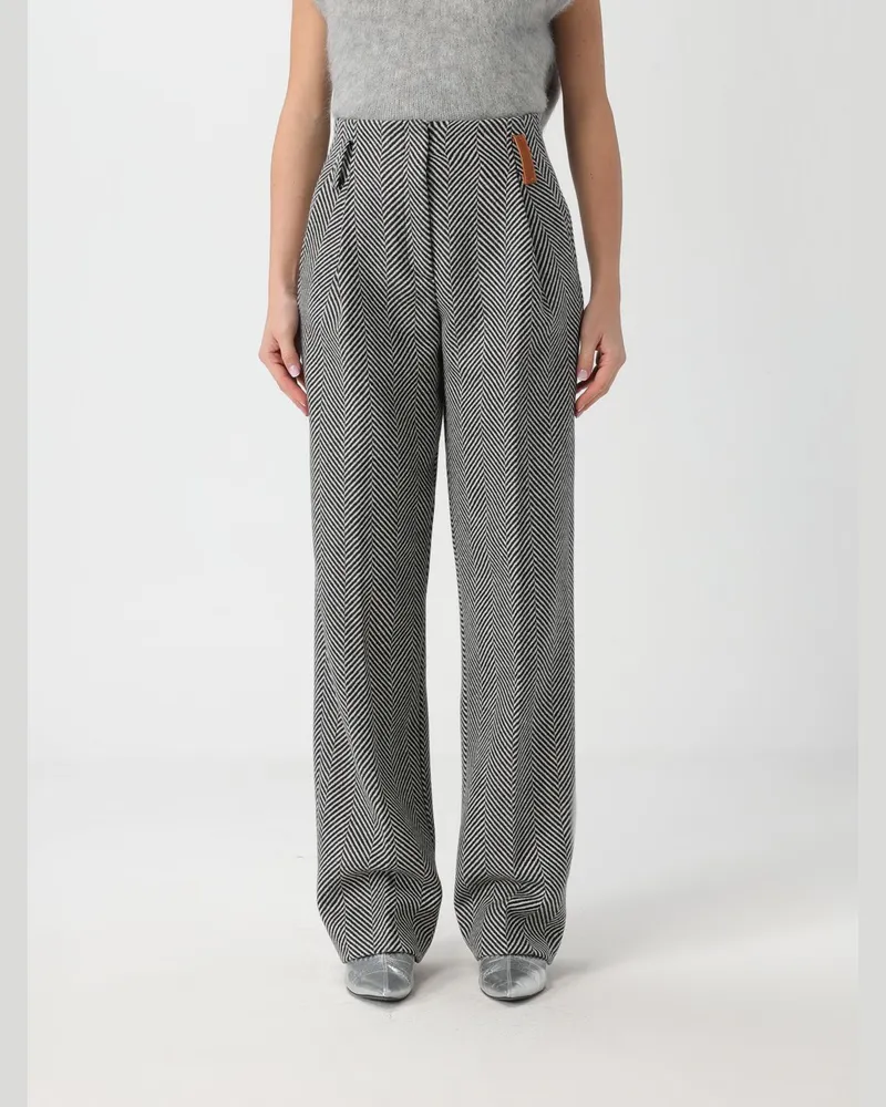 forte_forte Hose damen Grau