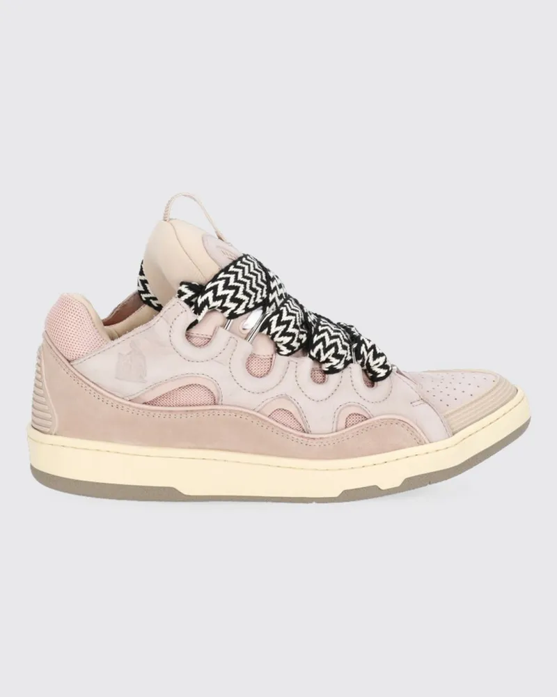 Lanvin Curb Sneakers aus Wildleder und Mesh Pink