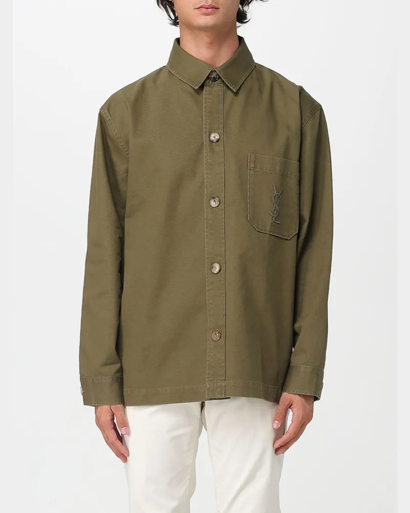 Saint Laurent Hemd herren Military