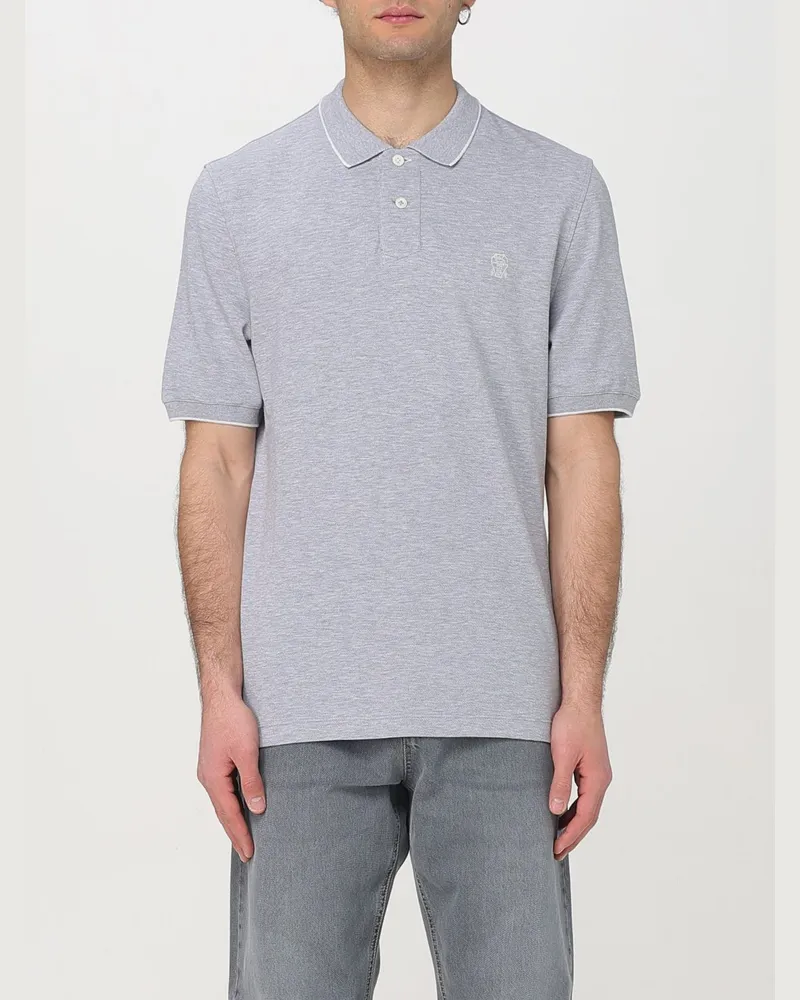 Brunello Cucinelli Polo herren Grau