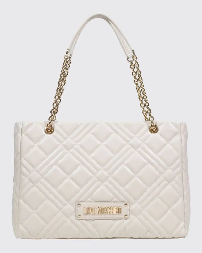 Moschino Schultertasche damen Ivory