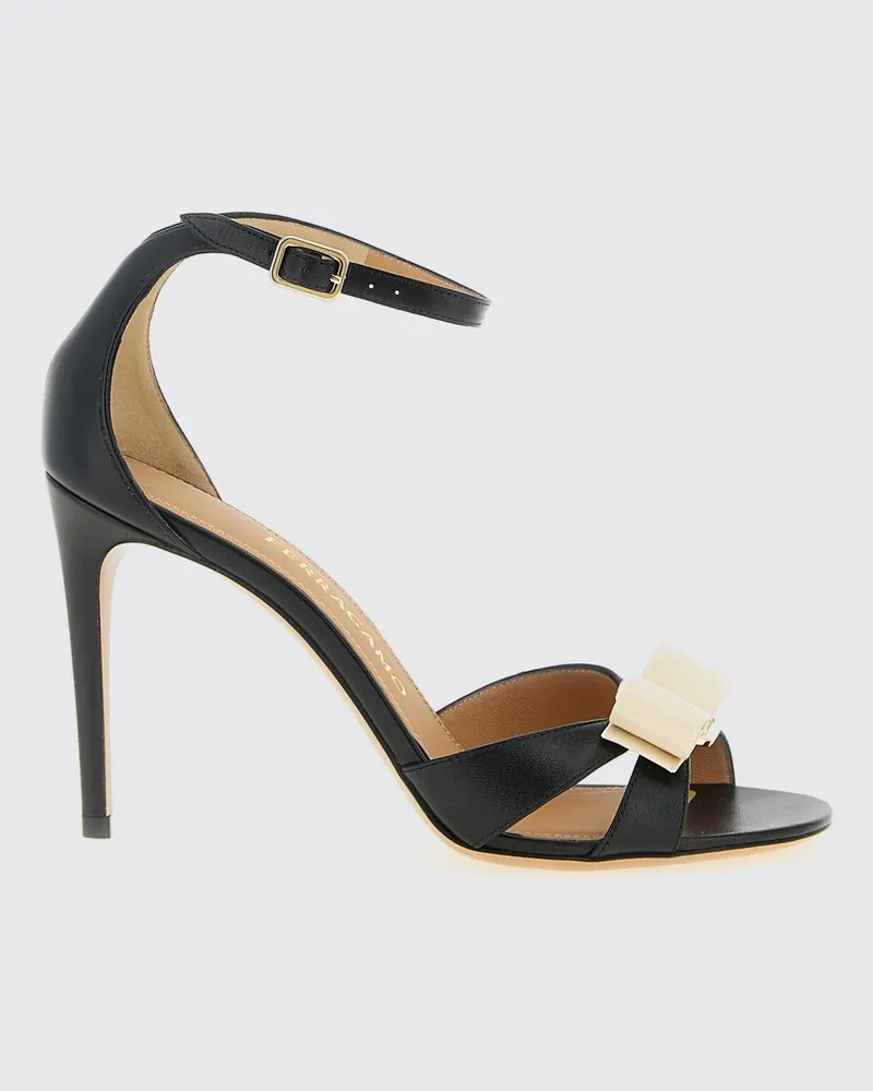 Ferragamo Flache sandalen damen Schwarz