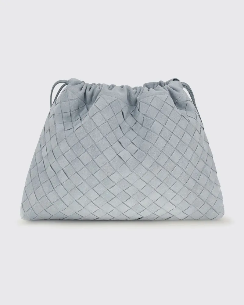 Bottega Veneta Dustbag Clutch aus Kalbsleder mit Kordelzug Gold