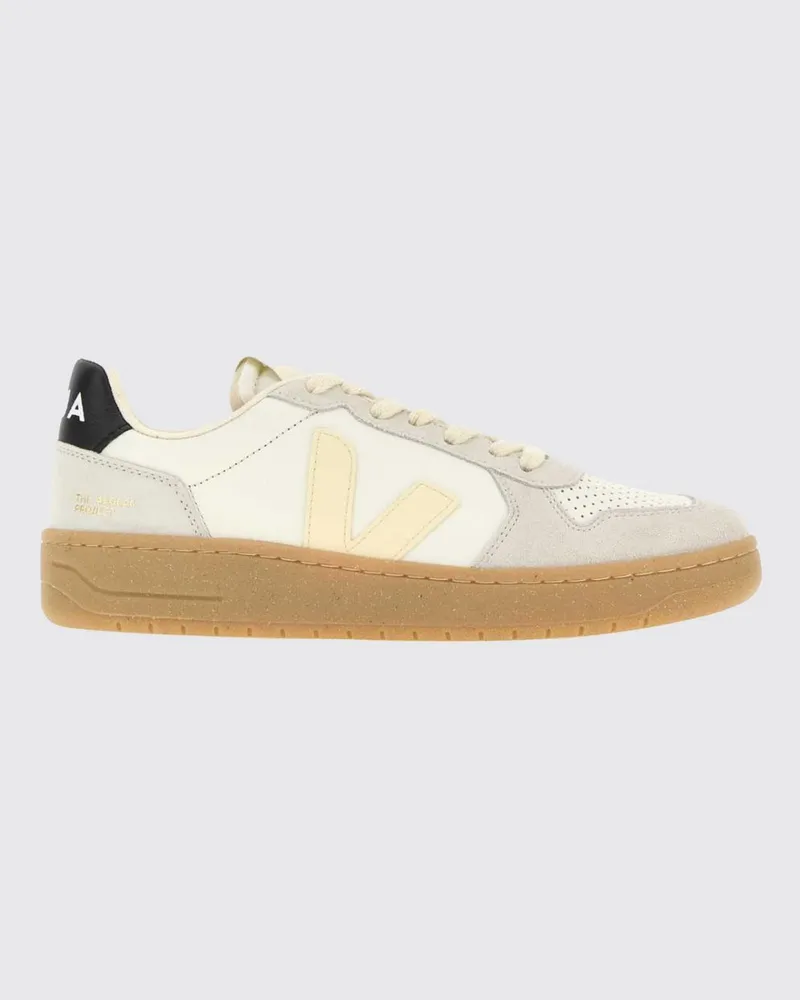 VEJA V-82 O.T. Leder-Sneakers Yellow