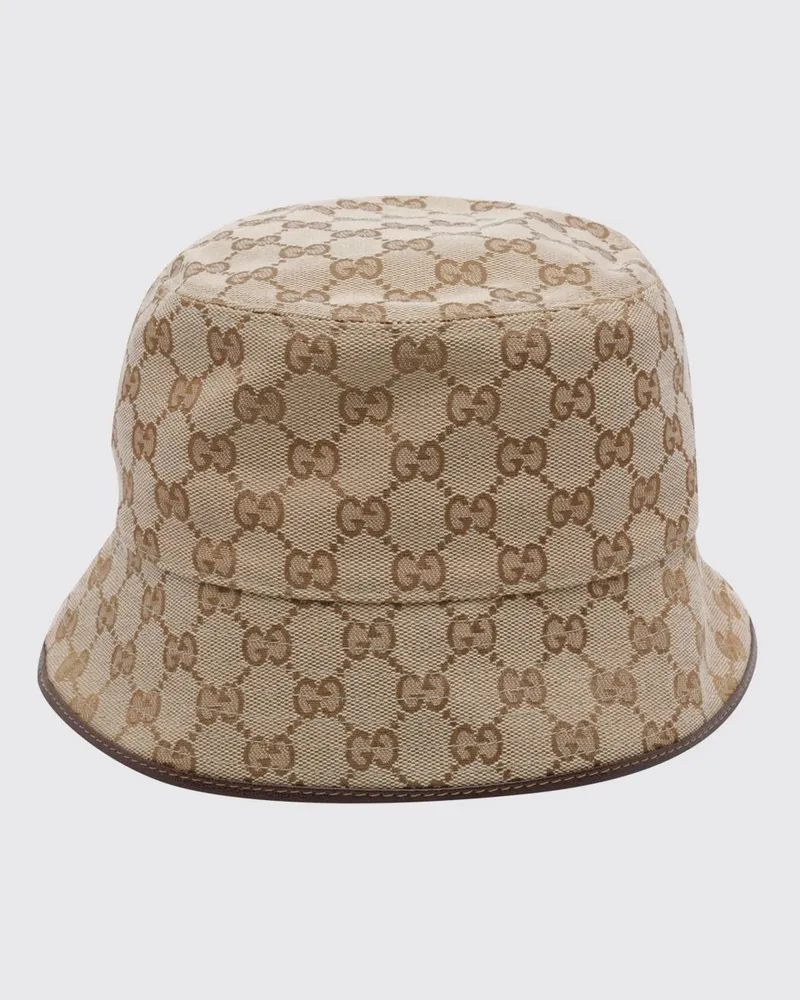 Gucci GG-Monogramm-Jacquard-Bucket-Hat aus Baumwollmischgewebe Braun