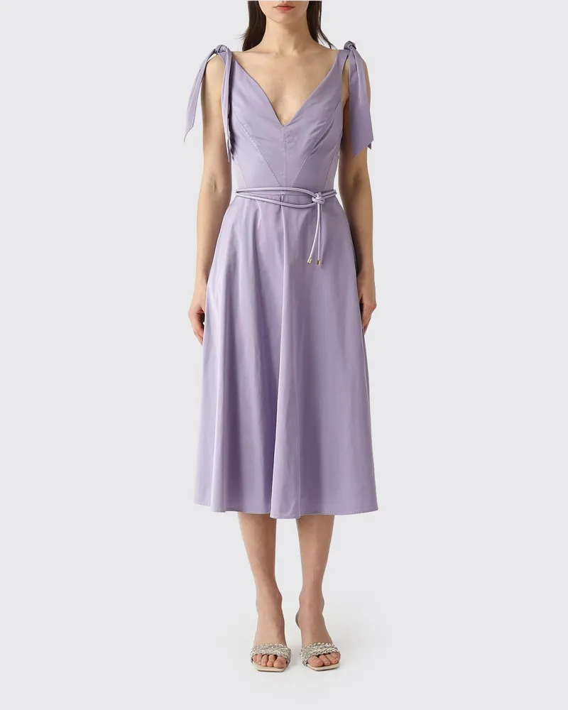 Elisabetta Franchi Kleid aus Segelstoff Lila
