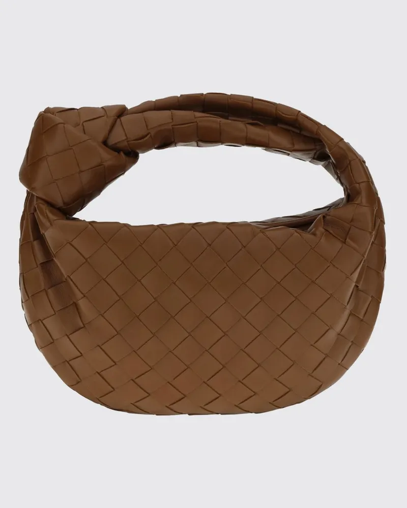 Bottega Veneta Mini Jodie Handtasche aus Intrecciato-Leder mit geknotetem Griff Earth