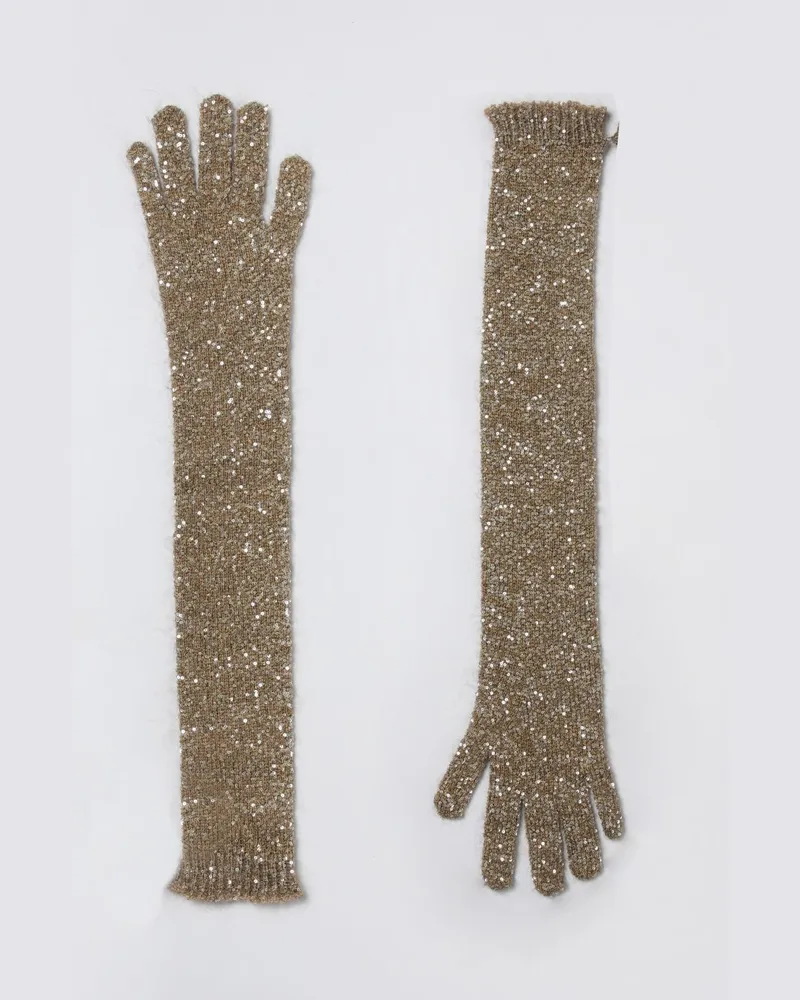 Brunello Cucinelli Handschuhe damen Beige