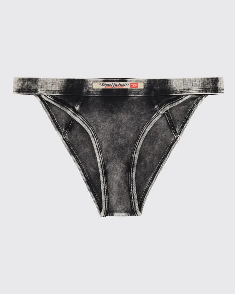 Diesel Baumwoll-Slips im Denim-Look Schwarz
