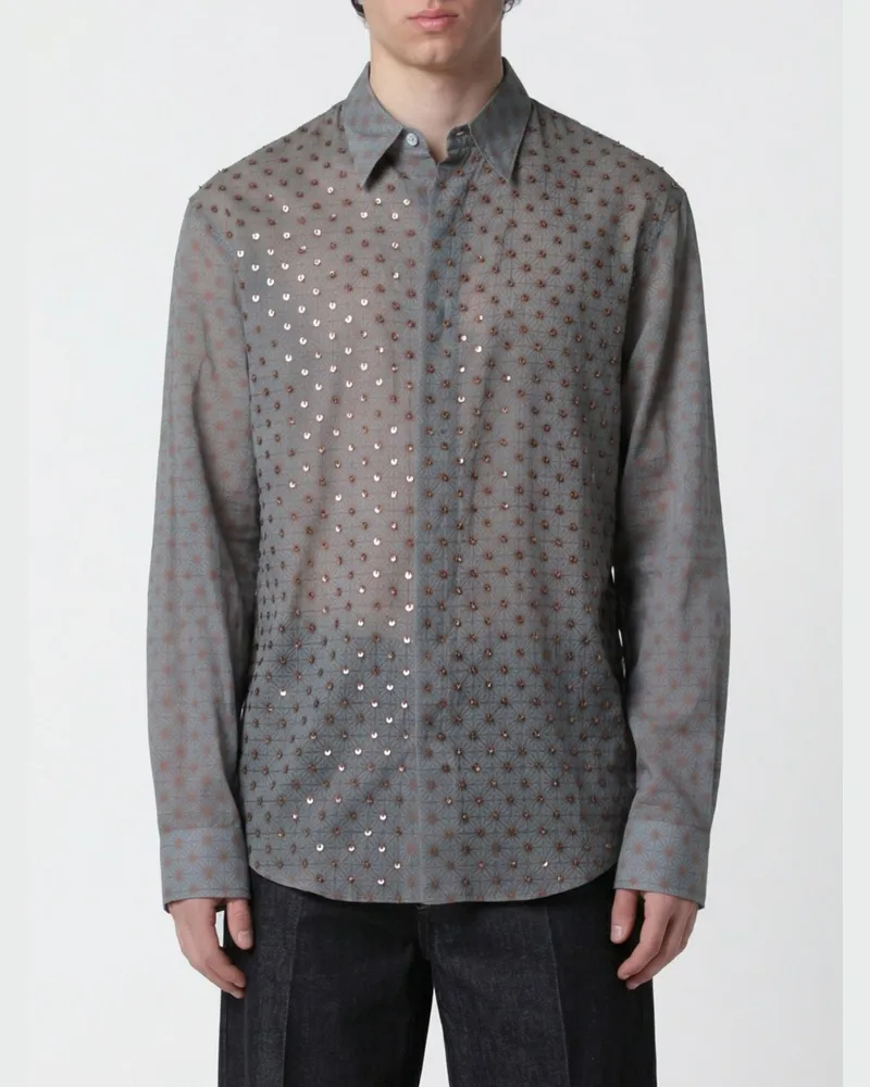 Dries van Noten Hemd herren Grau