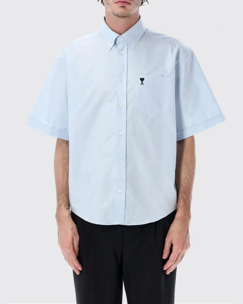 AMI Paris T-shirt herren Blau