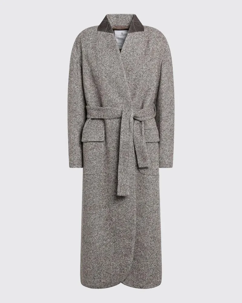 Brunello Cucinelli Mantel damen Braun