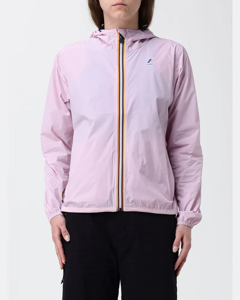 K-Way Le Vrai 4.0 Claudette Jacke aus technischem Gewebe Lila