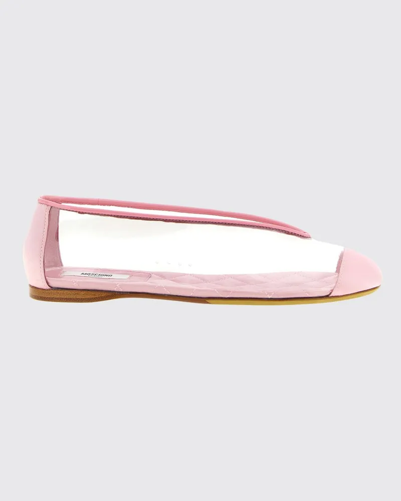 Moschino Ballerinas aus PVC und Satin Pink