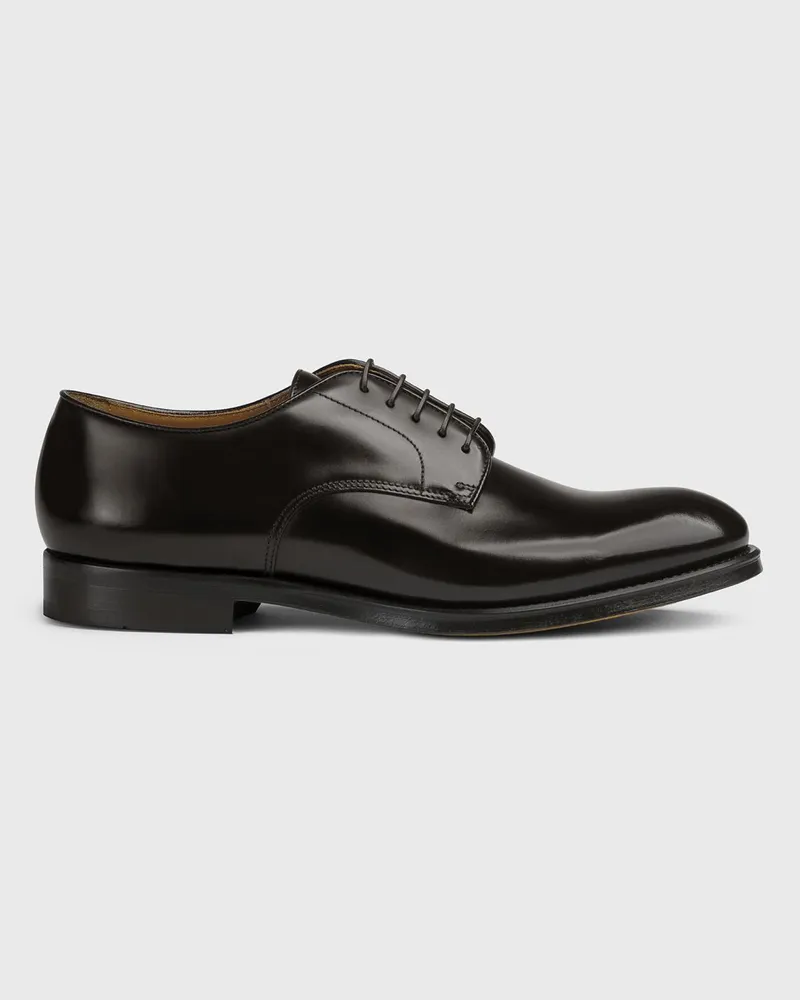 Doucal´s Oxford Schuhe aus gebürstetem Leder Dark