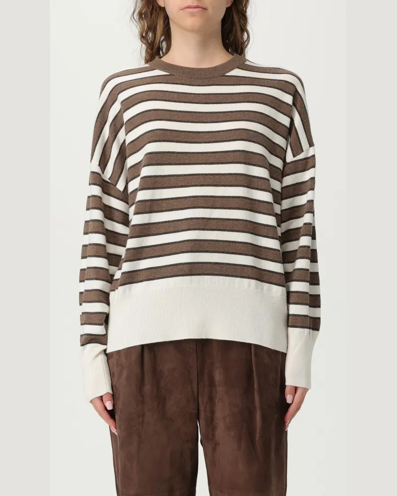 Brunello Cucinelli Pullover damen Braun