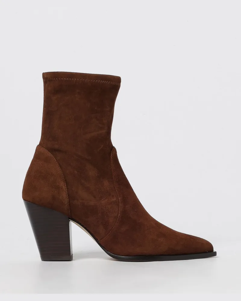 Stuart Weitzman Flache stiefeletten damen Braun