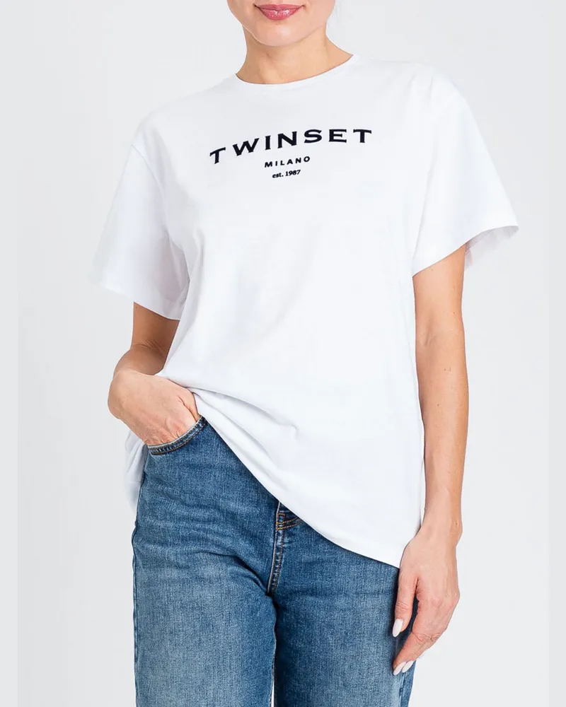 Twin-Set T-shirt damen Weiß