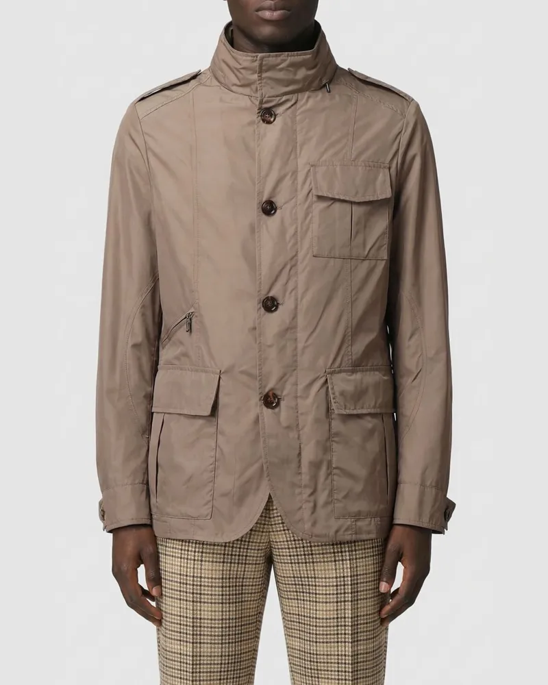 MOORER Mantel herren Braun