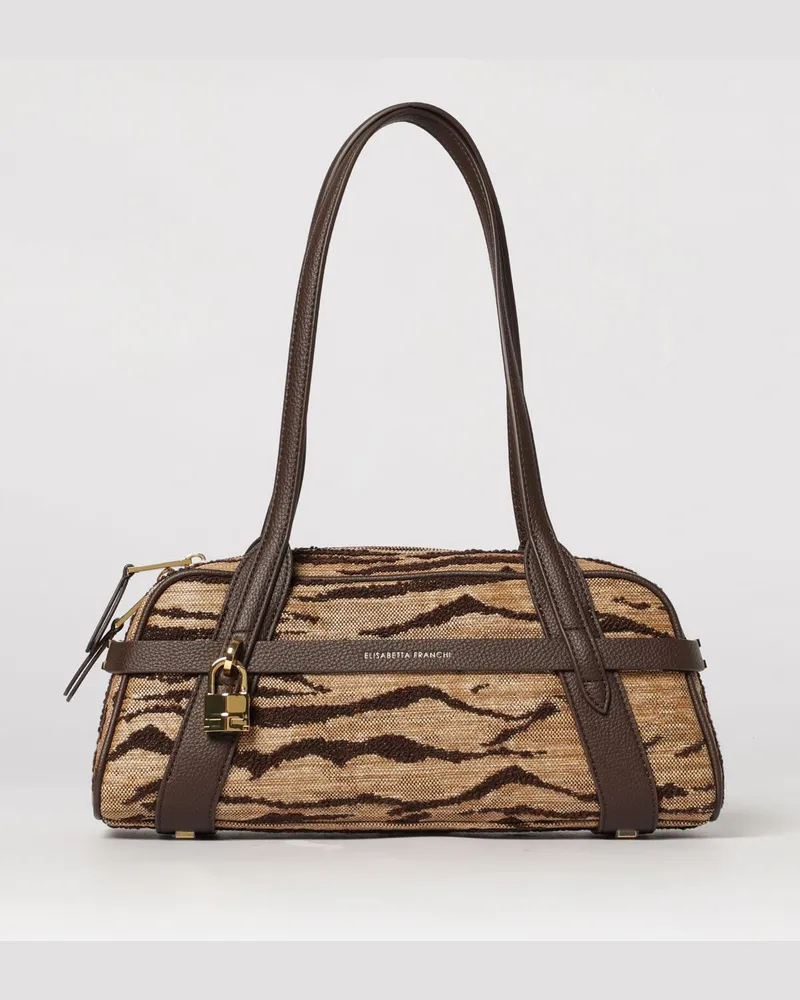 Elisabetta Franchi Tragetasche damen Camel