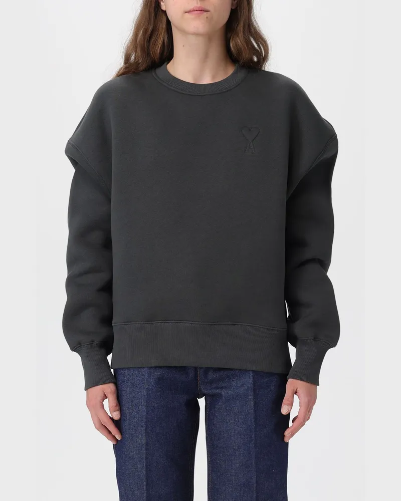 AMI Paris Sweatshirt damen Charcoal