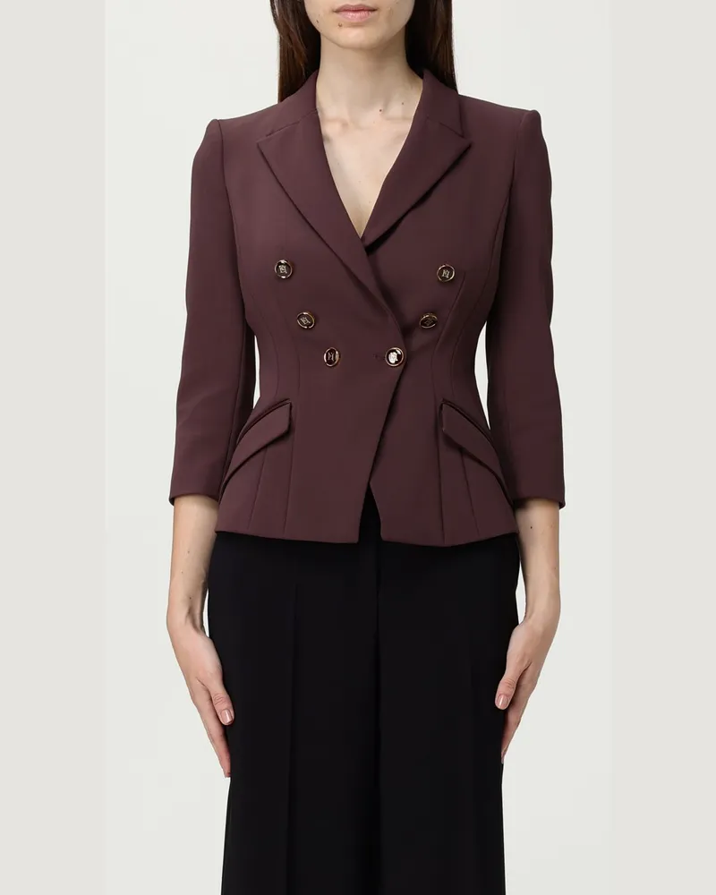 Elisabetta Franchi Blazer damen Weinrot