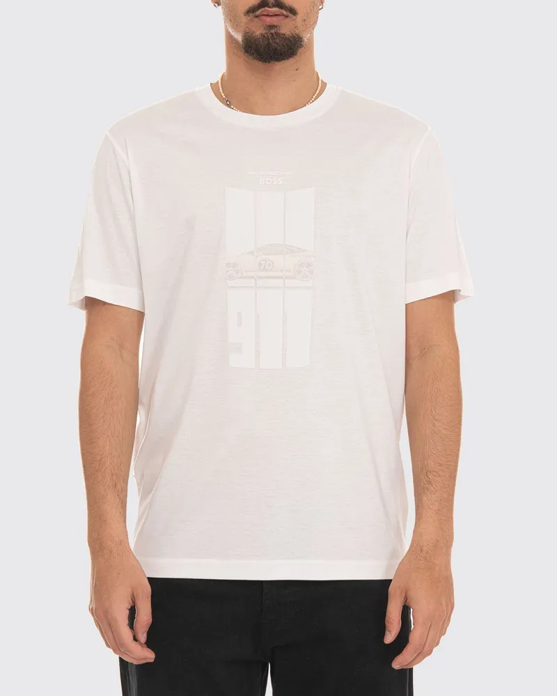 HUGO BOSS T-shirt herren Weiß