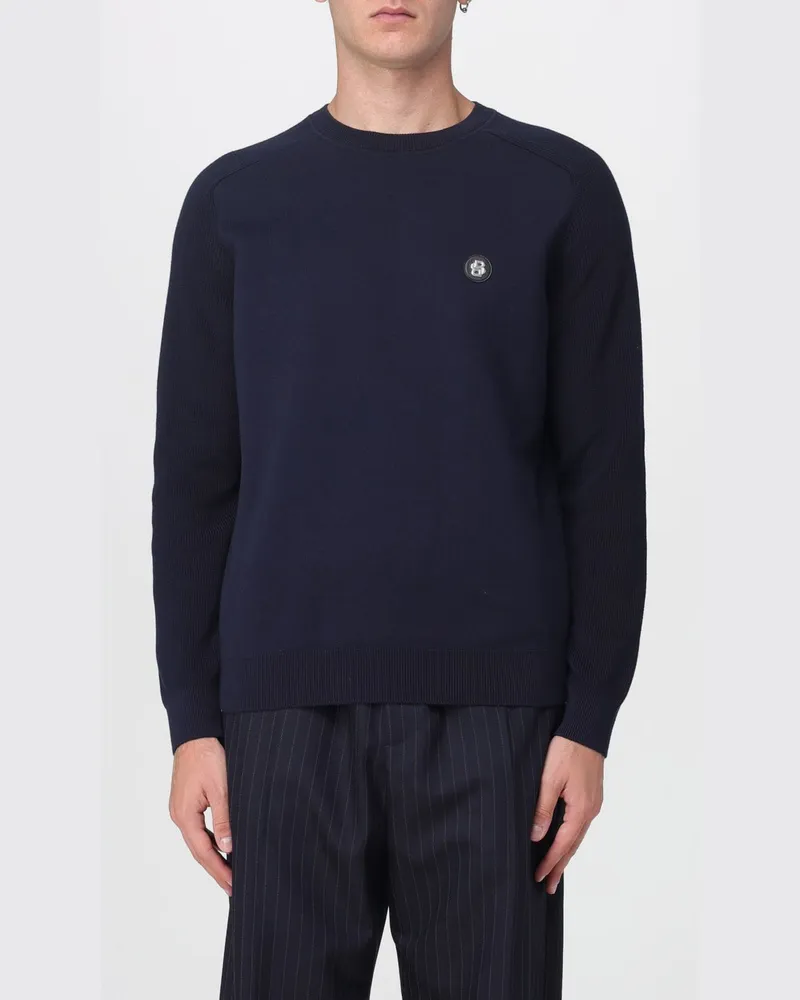 HUGO BOSS Pullover herren Blau