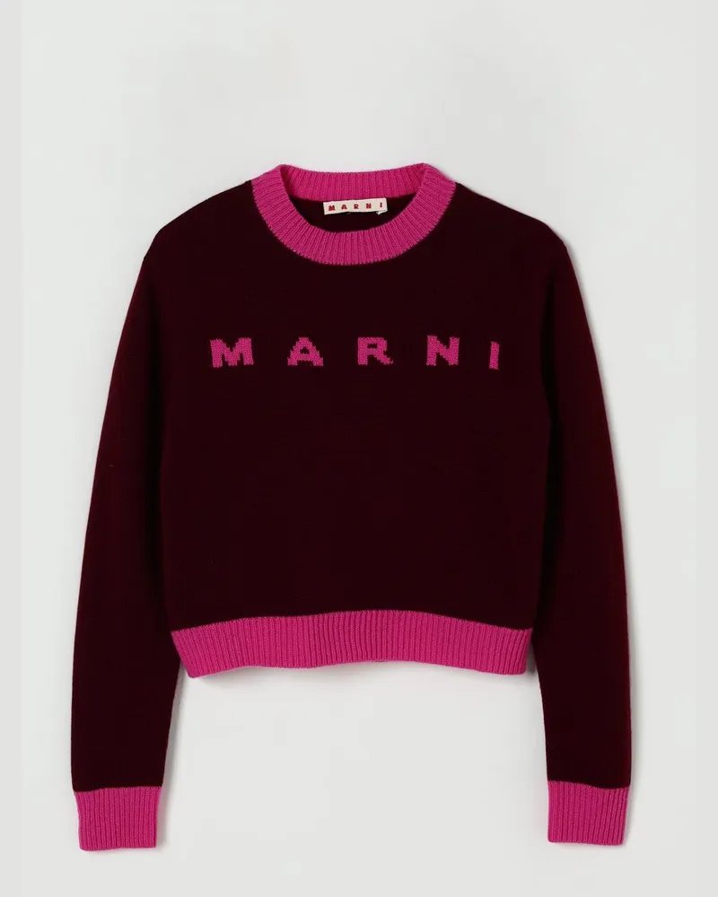 Marni Pullover kinder Burgunderrot