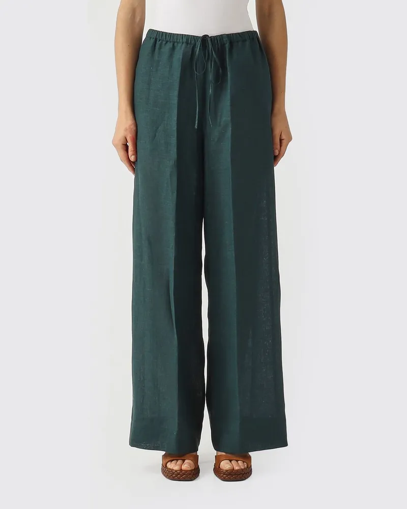 Liviana Conti Grayson Leinenhose Grün