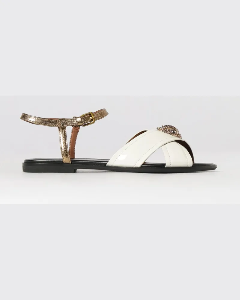 Kurt Geiger Orson Leder Sandale Weiß
