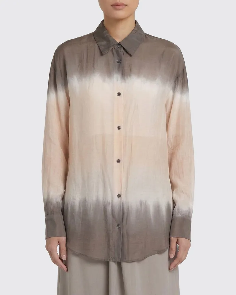 Roberto Collina Hemdbluse damen Taubengrau