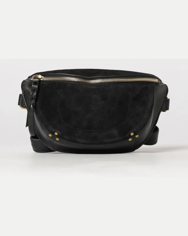 Jérôme Dreyfuss Lino Gürteltasche von aus Glatt- und Wildleder mit Reißverschluss Schwarz