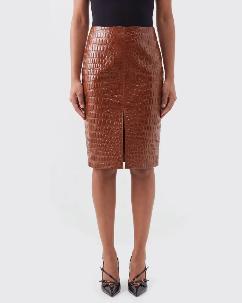 Saint Laurent Rock damen Rostbraun