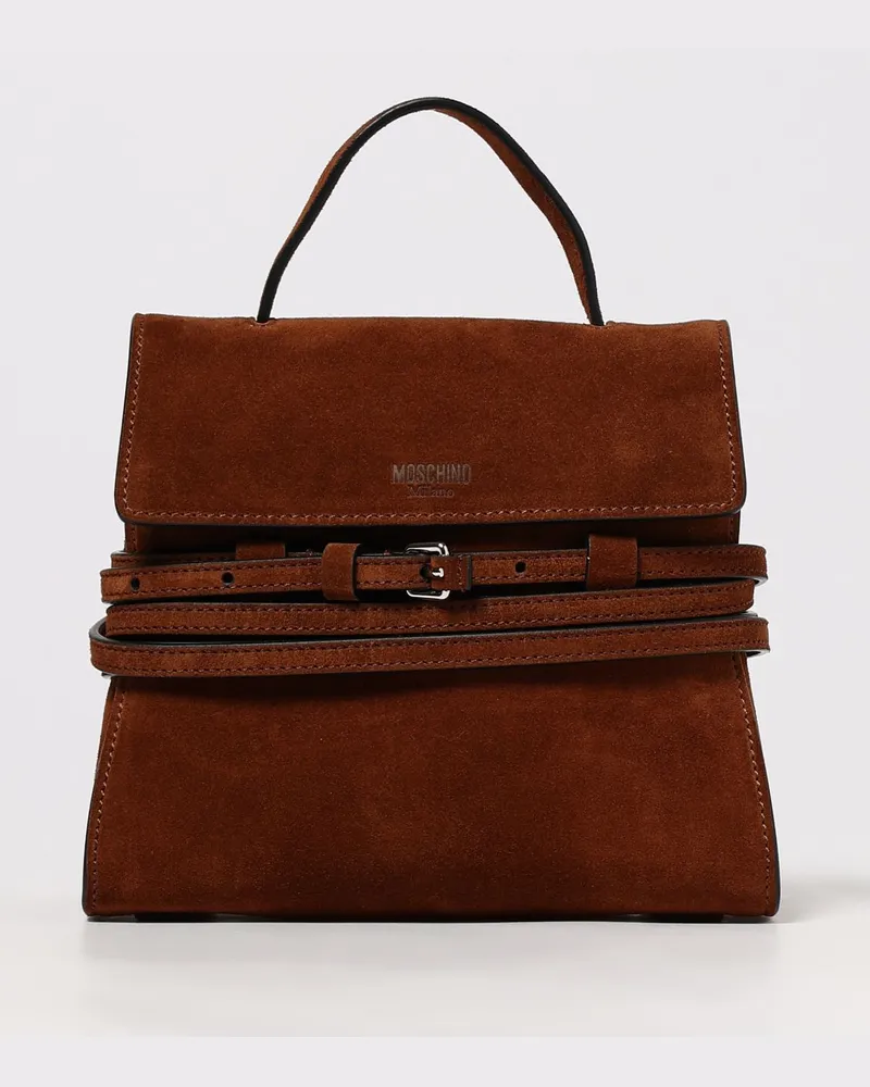 Moschino Schultertasche damen Braun