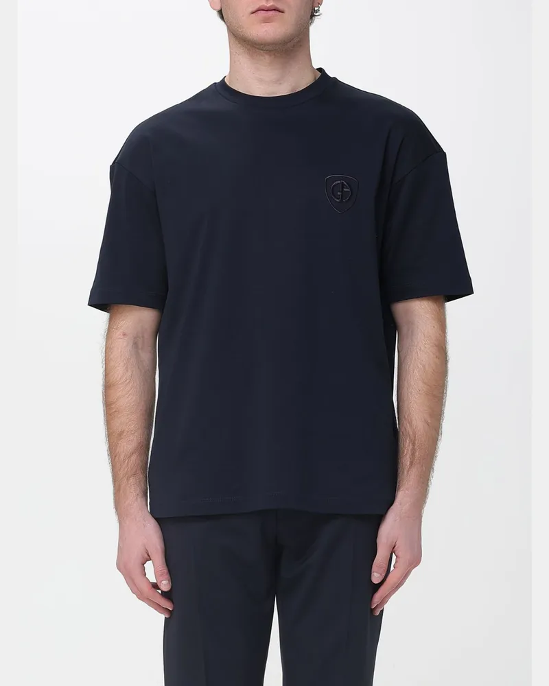 Giorgio Armani T-shirt herren Blau