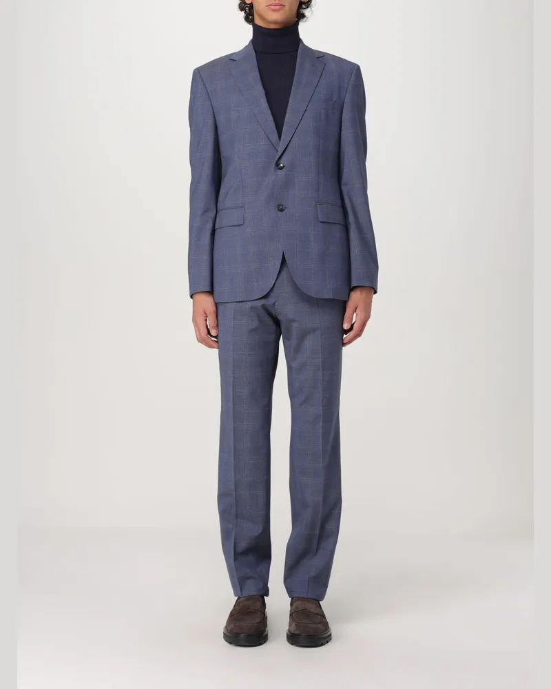 HUGO BOSS Anzug herren Blau